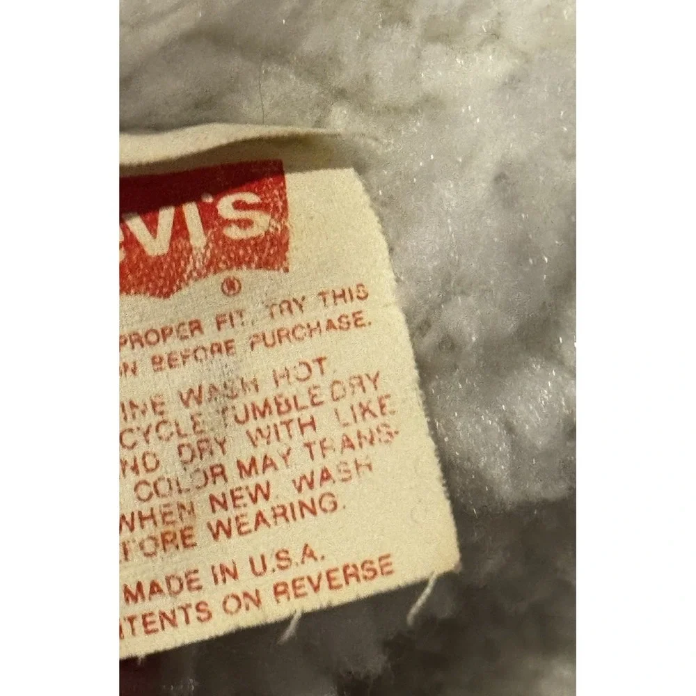 Vintage Levis Jacket Mens Large Jean Sherpa Rancher Trucker Type 3 Denim USA 80s